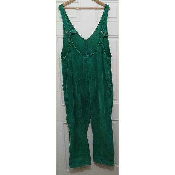 We the free womens xl corduroy jumpsuit emerald green - Picture 7 of 8